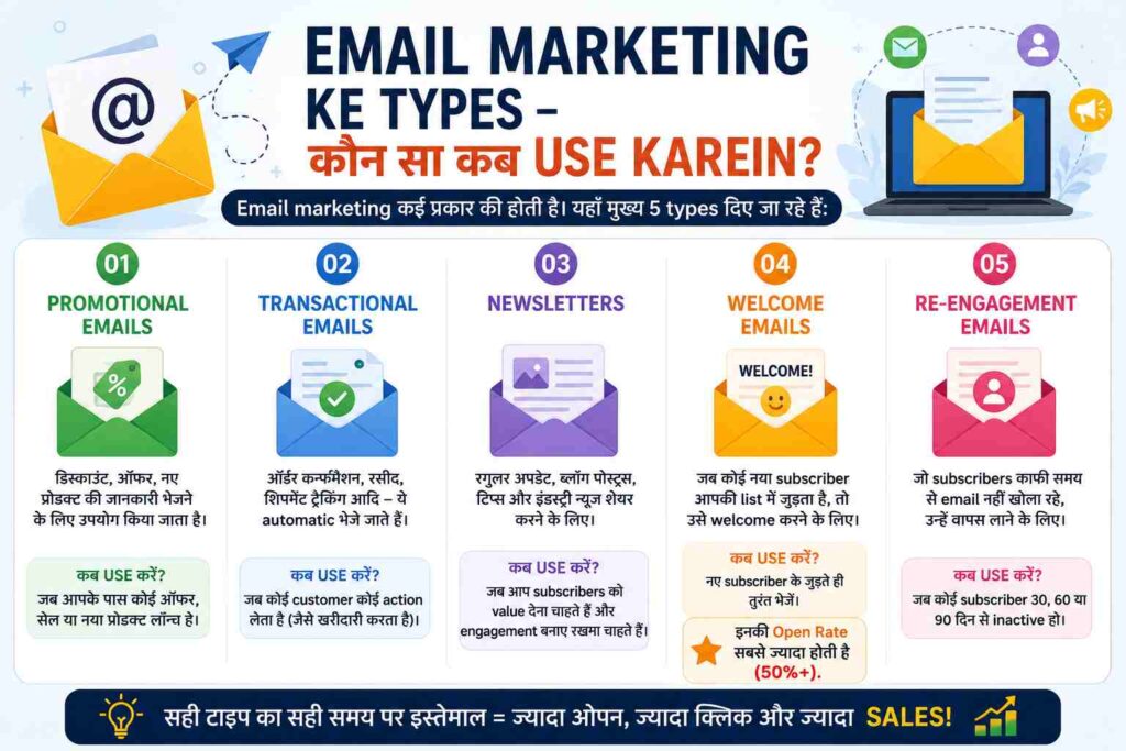 Email Marketing Kya Hai? कमाल की पूरी गाइड – आसान हिंदी में (2026)