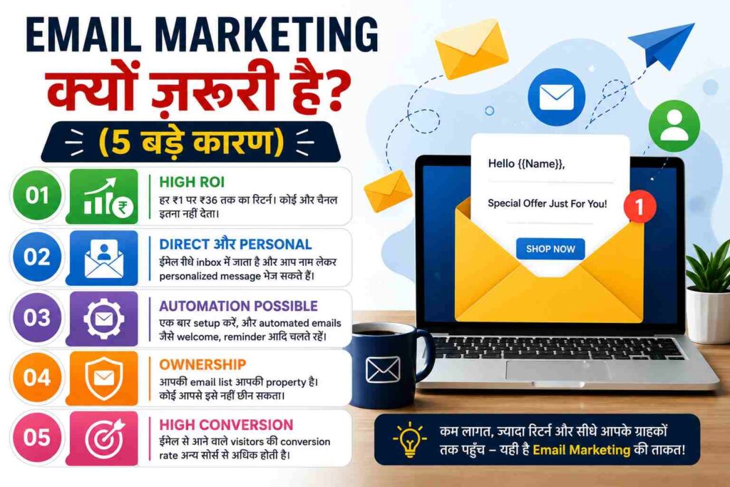 Email Marketing Kya Hai? कमाल की पूरी गाइड – आसान हिंदी में (2026)